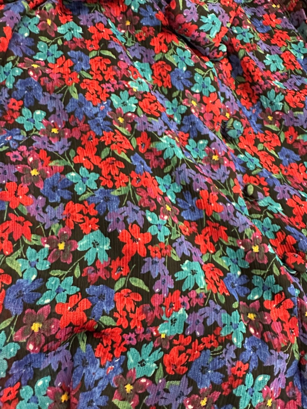 Calvin Klein Flutter Sleeve Midi Ditsy Floral Dress NWT Size 4 - Picture 9 of 9